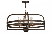 Meyda Blue 145225 - 32" Wide Aldari 6 LT Chandelier
