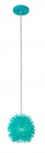 Varaluz 169M01SAQ - Urchin 1 Light Uber Mini Pendant - Aqua Velvet