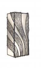 Varaluz 240W02SL - Flow 2 Light Vertical Sconce - Steel