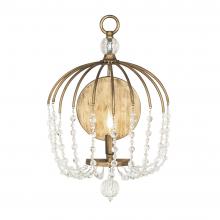 Varaluz 343W01HG - Voliere 1 Light Crystal Wall Sconce - Havana Gold