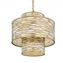 Varaluz 348P04HG - Kato 4 Light 3-Tier Pendant - Havana Gold