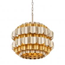 Varaluz 382P03AGGD - Swoon 3 Light Pendant - Antique Gold/Gold Dust