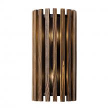Varaluz 387W02MBW - Suratto 2 Light   Sconce - Matte Black/Medium Walnut