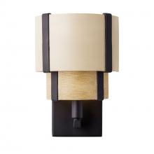 Varaluz 389W01MBHN - Blonde Moment 1 Light   Sconce - Matte Black/Honey/Medium Oak
