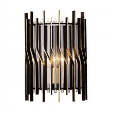 Varaluz 393W01MBFG - Park Row 1 Light   Sconce - Matte Black/French Gold
