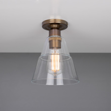 Mullan Lighting MLCF15ANTBRS - Rigale Flush Fitting | Antique Brass