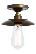 Mullan Lighting MLCF17ANTBRS - Reznor Flush Ceiling Fitting | Antique Brass