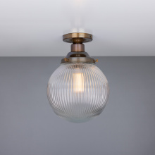 Mullan Lighting MLCF37ANTBRS - Stanley Holophane 7.75íí Globe Fitting | Antique Brass