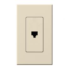 Lutron Electronics NT-PJ-LA - NOVA T PHONE JACK LIGHT ALMOND