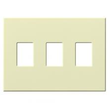Lutron Electronics VWP-3-AL - VAREO WALLPLATE 3GNG ALMOND