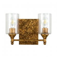 Lucas McKearn bb1158g-2 - Mosaic 2 Light Vanity In Antique Gold