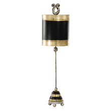 Lucas McKearn ta1023 - Phoenician Black & Gold Accent Table