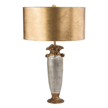 Lucas McKearn ta1126 - Bienville Table Lamp in Gold and Silver with Gold Drum Shade
