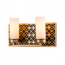 Lucas McKearn bb1185lg-2 - Ziggy 2 Light Vanity in Lacquered Gold
