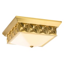 Lucas McKearn fm1302agb-14b - Alpha 4 Light Flush Mount Aged Brass