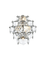 Elegant Lighting 1050W15C - Wall Sconce W13.8"S8"*H15"L4 Chrome