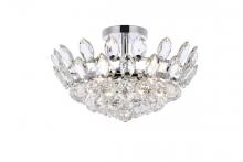 Elegant Lighting 1105F16C - Emilia 16 inch flush mount in chrome