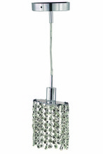 Elegant Lighting 1281D-R-E-CL/SS - Mini 1 light Chrome Pendant