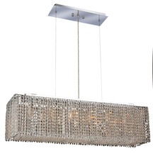 Elegant Lighting 1291D38C-CL/SS - Moda 6 light Chrome Chandelier