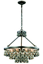 Elegant Lighting 1509D26BZ - Bettina 8 light Bronze Pendant Clear Royal Cut Crystal