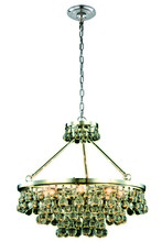 Elegant Lighting 1509D26PN - Bettina 8 light Polished Nickel Pendant Clear Royal Cut Crystal