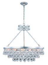 Elegant Lighting 1509D32SL - Bettina 10 light Silver Leaf Pendant Clear Royal Cut Crystal