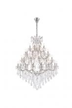 Elegant Lighting 2800G46C/RC - Maria Theresa 49 light Chrome Chandelier Clear Royal Cut Crystal