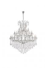 Elegant Lighting 2800G60C/RC - Maria Theresa 49 light Chrome Chandelier Clear Royal Cut Crystal