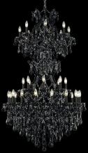 Elegant Lighting 2800D36SB/RC - Maria Theresa 34 light Black Chandelier