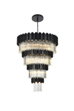 Elegant Lighting 3400GR40BK - Pendant D40"H59"L29 Black