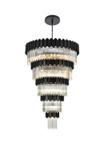 Elegant Lighting 3400GR48BK - Pendant D48"H79"L45 Black