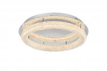 Elegant Lighting 3800F26C - Bowen 26 inch Adjustable LED Flush Mount in Chrome