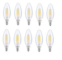 Elegant Lighting E12LED105-10PK - LED E12 CANDELABRA, BLUNT TIP, 2700K, 300 degree, CRI80, ES, UL, 6W, 40W EQUIVALENT, 15000HRS