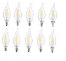Elegant Lighting E12LED116-10PK - LED E12 CANDELABRA, FLAME TIP, 3000K, 300 degree, CRI80, ES, UL, 6W, 40W EQUIVALENT, 15000HRS