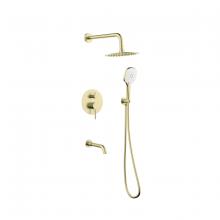 Elegant Lighting FAS-9002BGD - Shower Room Faucet 17-9/32" × 78" brushed gold