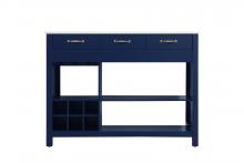 Elegant Lighting KD0248BL - 48 inch Kitchen Island in Blue