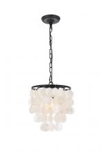 Elegant Lighting LD5050D10BK - Selene 1 light Black Pendant