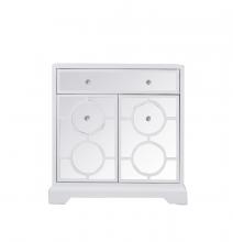 Elegant Lighting MF81002WH - 32 in. mirrored cabinet in white