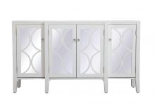 Elegant Lighting MF82001WH - 60 inch mirrored credenza in White