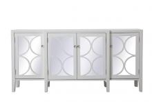 Elegant Lighting MF82111WH - 72 inch mirrored credenza in White
