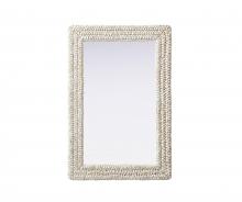 Elegant Lighting MR4A2436LN - Jute Rope Mirror 24''x36'' Linen White