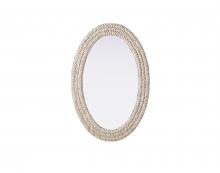 Elegant Lighting MR4C2436LN - Jute Rope Mirror 24''x36'' Linen White