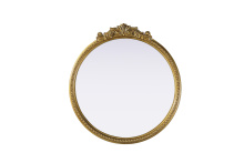 Elegant Lighting MR7G24AB - Naomi Vintage Resin Mirror 24x25.6 in Antique Brass