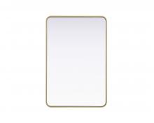 Elegant Lighting MR8A2842BRA - R Corner Mirror 28"x42"x2" Brass