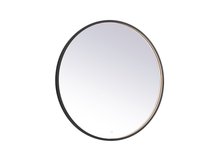 Elegant Lighting MRE6036BK - Pier 36 inch LED mirror with adjustable color temperature 3000K/4200K/6400K in black