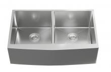 Elegant Lighting SK30233 - Stainless Steel farmhouse kitchen double sink L33'' x W21'' x H10"
