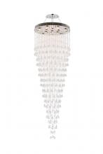 Elegant Lighting V2006G32C/RC - Galaxy 16 light Chrome Chandelier Clear Royal Cut Crystal
