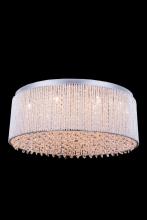 Elegant Lighting V2092F24C/RC - Influx 14 light Chrome Flush Mount Clear Royal Cut Crystal