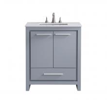 Elegant Lighting VF-1028 - 30 In. Single Bathroom Vanity Set In Grey