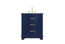 Elegant Lighting VF10230BL - Vanity Cabinet 30"W x 22"D x 34"H blue